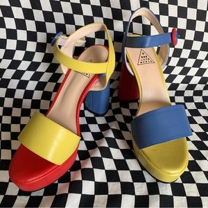 RARE NIB Penelope Gazin Fashion Brand Company Heels Primary Platforms